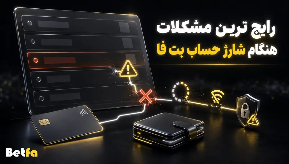 مشکلات رایج شارژ بت فا